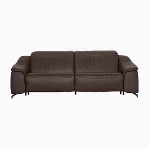 Gray Leather Planopoly 3-Seater Sofa from Himolla
