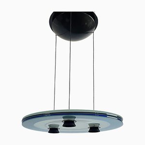 Postmodern Aurora Halogen Pendant Lamp attributed to Perry King for Arteluce, Italy, 1980s