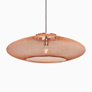 Ufo Copper Fiber Pattern Lamp by Atelier Robotiq