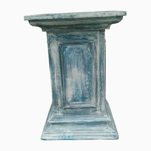 Antique Blue Wood Stand