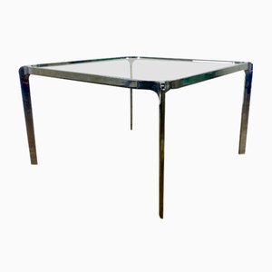 Mid-Century Coffee Table with Chrome Base
