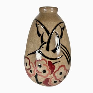 Lámpara Art Déco de cerámica de Simone Larrieu, años 30