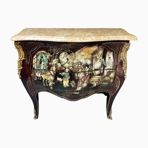 Louis XV Style Dresser in Coromandel Lacquer
