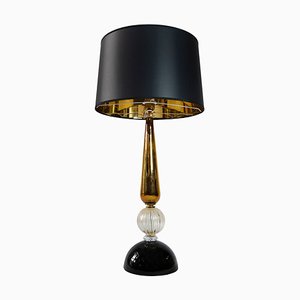 Lámpara de mesa italiana de cristal de Murano