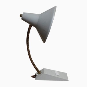 Vintage Adjustable Desk Lamp with Gray Plastic Base, 1970s