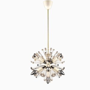 Snowball Pendant Light attributed to Emil Karl Stejnar for Rupert Nikoll, Austria, 1950s