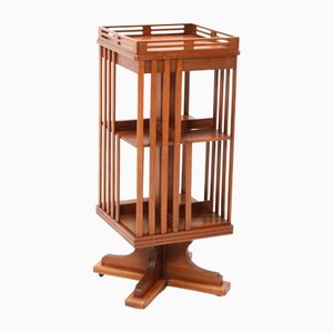 Art New Oak Juststil Revolving Bookcase, 1890s