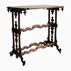 Table d'Appoint en Placage de Noyer, 19ème Siècle