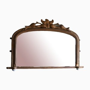 Late 19th Century Gilt Overmantle Mirror