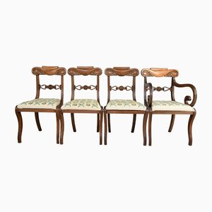 Early 19th Century Regency Mahogany Dining Chairs, Set of 4