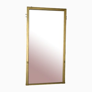 Espejo antiguo grande con marco dorado