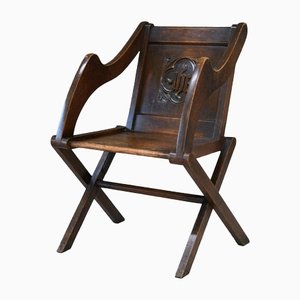Glastonbury Stuhl aus Eiche, frühes 20. Jh