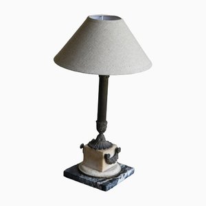 Lámpara de mesa de mármol de estilo clásico