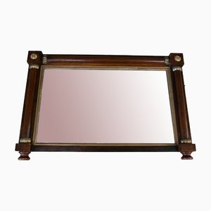 Antique Rosewood Gilt Overmantle Mirror