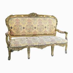 Vergoldetes Louis XV Sofa