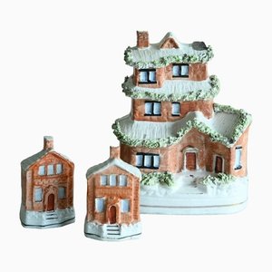House Money Boxes from Staffordshire, Set of 3