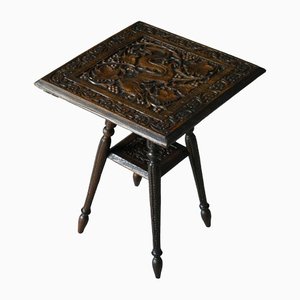 Small Indian Carved Side Table