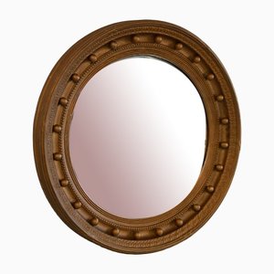 Specchio da parete convesso dorato