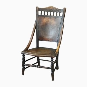 Early 20th Century Beech Occasional Chair