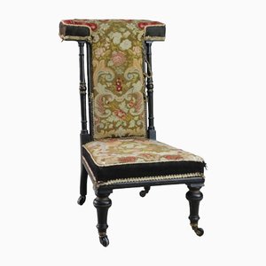 Antique Tapestry Prayer Chair
