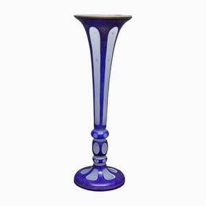 Bohemian Overlay Glass Vase