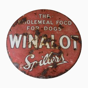 Vintage Winalot Enamel Sign