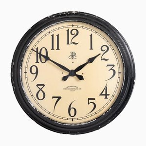 Large Factory Clock from International Time Recording Co Ltd, 1920s