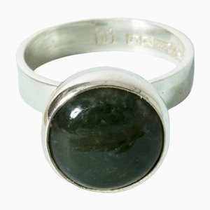 Silver and Aventurine Ring by Heikki Kaksonen, 1964