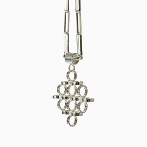 Mid-Century Silver Necklace by Cecilia Johansson, 1950s