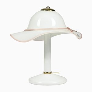 Lampe de Bureau Chapeau en Verre de Murano, 1980s