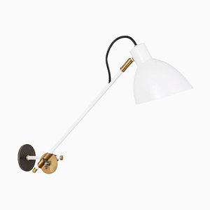 KH#1 White Long Arm Wall Lamp by Sabina Grubbeson for Konsthantverk