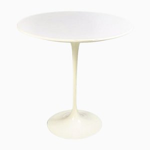 Mid-Century White Laminate and Metal Model Tulip Coffee Table attributed to Knoll, 1960s