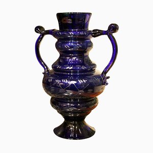 Blue Cobalt Murano Vase