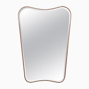 Brass Frame Mirror in the style of Gio Ponti, 1950