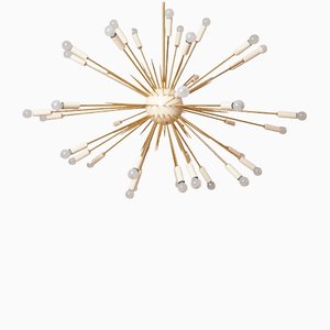 Large Brass Sputnik Chandelier, 1998