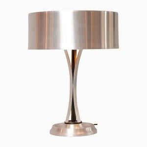 Lampe de Bureau en Nickel attribuée à Oscar Torlasco, 1960