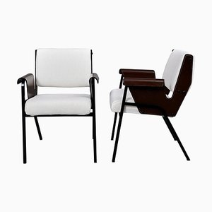 Stitched Leather Albengo Chairs by Gustavo Pulitzer for Arflex, Italy, 1955, Set of 2