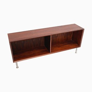 Rosewood and Chrome Open Cabinet, 1970