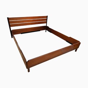 Mid-Century Rosewood Bed by Poggi, 1960s