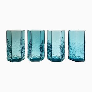 Vasos de whisky italianos de Maryana Iskra para Ribes the Art of Glass. Juego de 4