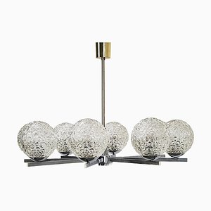 Chrome Chandelier with Glass Balls