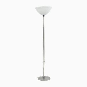 Floor Lamp with Opal Glass Shade