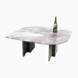Tavolino da caffè regolabile in marmo