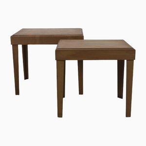 Plywood Nest of Tables, Set of 2