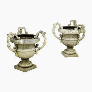 Vintage Baroque Style Planters, Set of 2