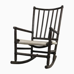 Rocking Chair with Canvas Seat