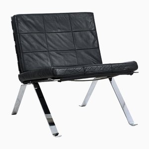 Girsberger Chair in Black Leather
