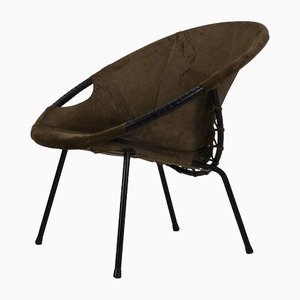 Vintage Suede Lounge Chair
