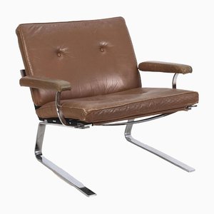 Vintage Lounge Chair in Chrome