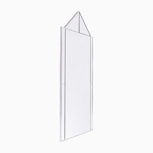 White Facetted Mirror, 1980s